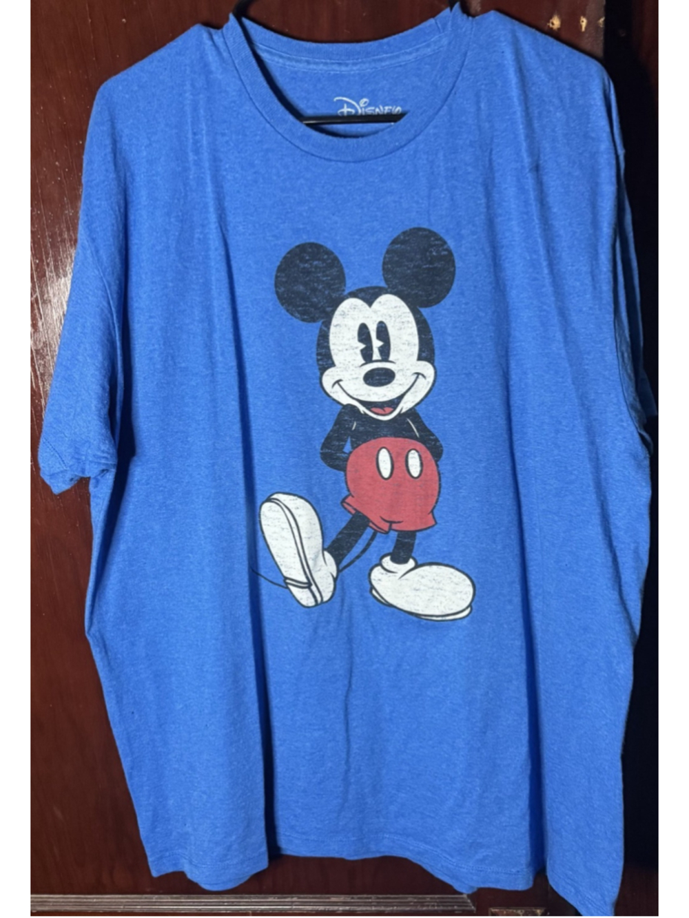 Mickey Mouse Disney T Shirt Blue Men's Size XL